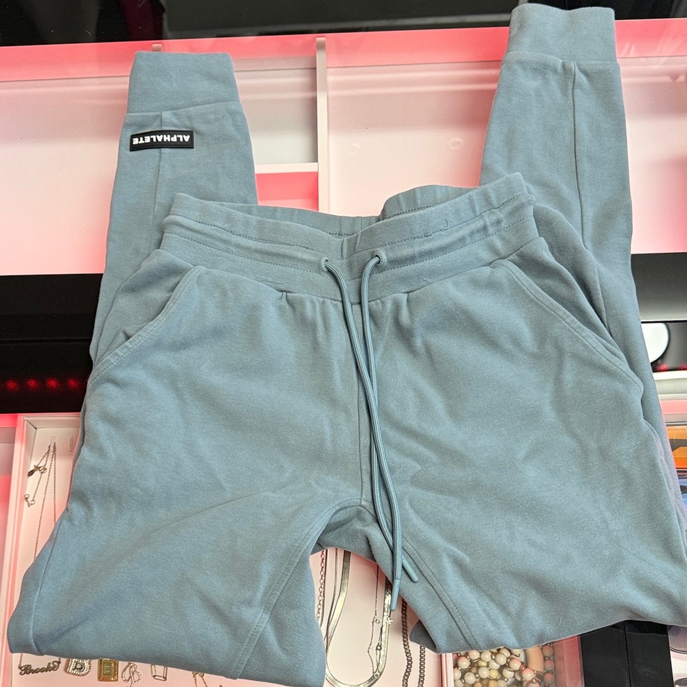 Alphalete Blue Gray Sweatpants